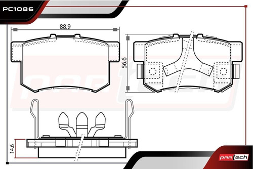 Balatas Traseras Acura Rdx 2016 Foto 2