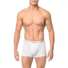 Kit 3 Cuecas Calvin Klein Low Rise Trunk Cotton Branco