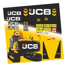 Kit Decalque Compatível / Escavadeira Hidráulica Jcb Js360lc