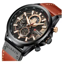 Curren Reloj Hombre Moderno Deportivo Cronógrafo Fechador .