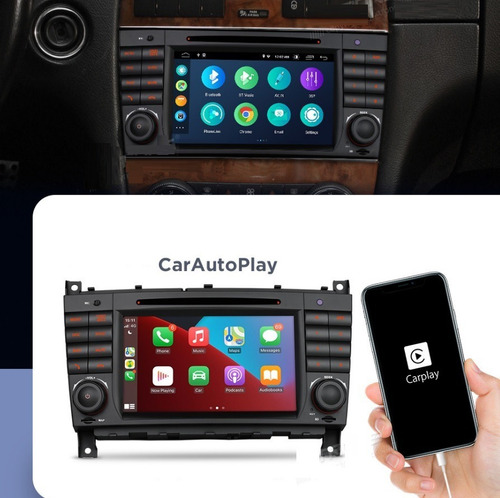 Mercedes Benz Android Carplay Clase Clk C G Bluetooth Radio Foto 8