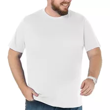 Camiseta Masculina Básica Plus Size Comfort Branca