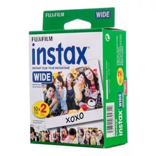 Caja X 20 Film Instax Wide Color Blanco