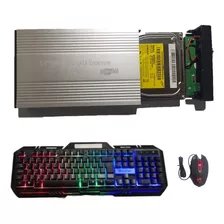 Kit Teclado, Mouse Gamer, Hd 500gb Novo E Cases 2.5 3.5 