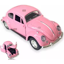 Carrinho Miniatura De Ferro Fusca Fusquinha Abre Porta Capô