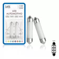 Kit 100 Pçs Torpedo Blindado Led Smd 4014 12v 31 41mm 6005k