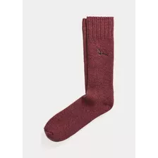 Meia Polo Ralph Lauren Wool-blend Boot Socks Lã Vermelha