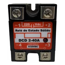 Relé Estado Sólido Loti 40a 220vdc Controle 5-32vdc Dcd2-40a