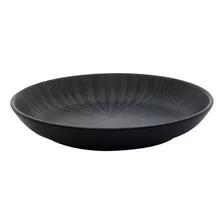 Prato Fundo Sopas E Caldos Preto Onix Cerâmica Oxford 20,5cm