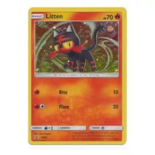 Carta Pokemon Litten Sm23 Holo Rara Promocional