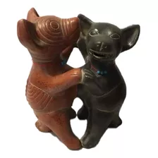 Figura Perro Xoloitzcuintle Barro Danzantes, Bailando Grande