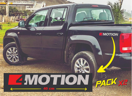 Emblema Adhesivo Pick Up 4motion Volkswagen Amarok X 2 Unid Foto 5