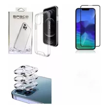 Capinha Para iPhone 11 12 13 Ultra Fina Top + Pelicula 3d 