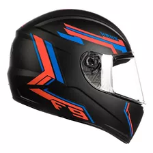 Capacete Moto Fechado Feminino Masculino Fly F-9 Hans