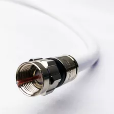 Cable Coaxial Rg6 Blanco De 150 Pies Ul Etl Cm Catv Ignfugo