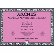 Canson Arches Block Acuarela 18x26 Cm 20 Hs 300 Grs Satinado