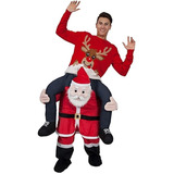 Disfraz De Mascota De Santa Claus Para Navidad Para Adultos