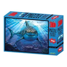 Puzzle 3d 500 Pcs Tubarão- Br1054 Multikids
