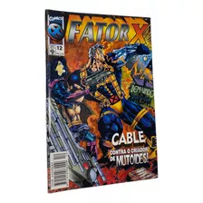 Fator X Nº 12 - Ed Abril Excelente Estado Banca Gibi Muito Raro - Super Herói Marvel X-men Justiceiro Venom Hulk Homem Aranha Anos 80 Anos 90 Gibi Antigo