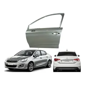 Porta Dianteira Esquerda Citroen C4 Lounge 2014 2015 A 2019 Dianteira Esquerda Prateado