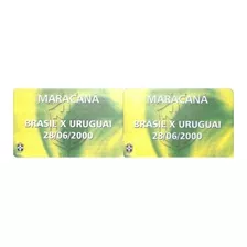 2 Ingressos Brasil X Uruguai - 28 / 06 / 2000 - Futebol