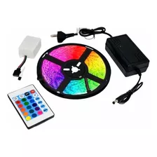 Tira Luces Led 5050 Rgb, Kit Completo,control Y Fuente