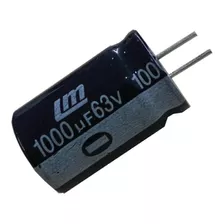 Kit 2 Pçs - Capacitor Eletrolitico 1000x63v - 1000 Uf X 63v