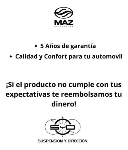 2 Amortiguadores Traseros Mazda B2500 4x2 1998-2004 Gas Foto 2