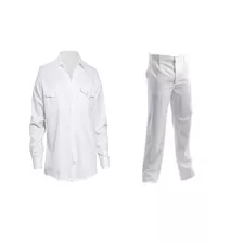 Kit Completo Camisa Mas Pantalon Blanco Descuento Mayorista