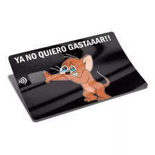 Jerry Meme Sticker Para Tarjeta Bancaria Acabado Holográfico