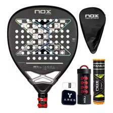 Raquete De Padel Nox At Attack 18k Alum 2024 Tapia +brindes