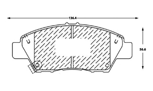 Pastilla De Freno Delantera Honda City  1.3 2013 Foto 3
