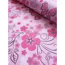 Tnt Borboletas Rosa Jardim Encantado 1,4m X 3 Metros