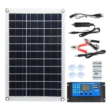 [quente] Kit De Painel Solar Protable 100w Duplo Com Control