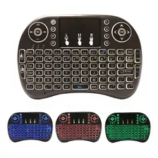 Mini Teclado Inalámbrico Airmouse Android Smart Tv Iluminado Color Del Teclado Negro