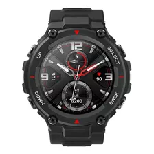 Smartwatch Amazfit Sport T-rex 1.3 Caja 47.7mm De Polímero Rock Black, Malla Rock Black De Silicona A1919