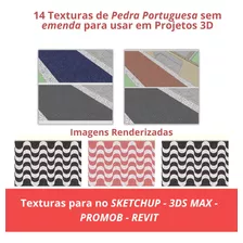 14 Textura De Pedra Portuguesa Sem Emenda/sketchup/3ds Max