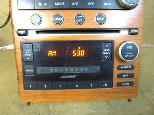 05-07 Infiniti G35 Radio Stereo Climate Control Panel Fa Tty Foto 2
