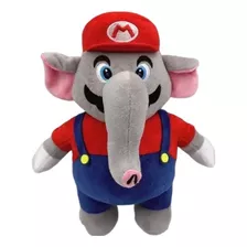 Super Mario Bros Wonder Elefante Pelúcia Boneco 26cm