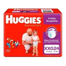 Fralda Calça Huggies Supreme Xxg 14 À 18kg Shorts Econômico