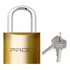 Cadeado Pado 45mm 2 Chaves Maciço Não Enferruja Resistente Cor Dourado