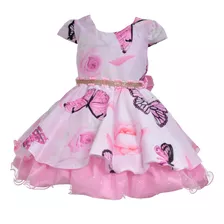 Vestido Infantil Borboletas