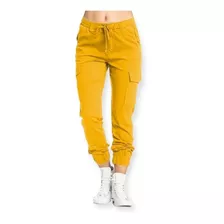 Pantalón Jogger Tipo Cargo Para Dama 