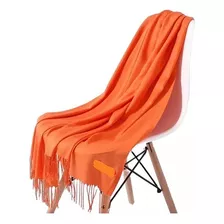 Bufanda Chal Pashmina Color Naranja