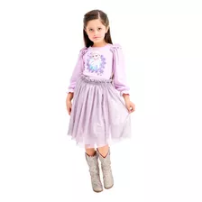 Vestido Disney Frozen Con Falda Tul Glamour Disney®