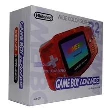 Caixa Vazia Game Boy Advanced Laranja Em Madeira Mdf