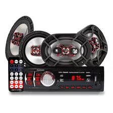 Kit Som Automotivo Mp3 + Falantes Bravox 6 E 6x9 Pol 240w