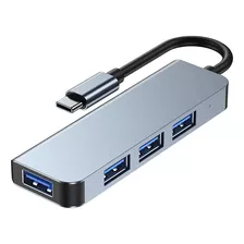  Adaptador Extensor Hub Usb 3.0 Tipo C 4 En 1 Para Macbook