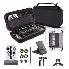 Kit De 17 Accesorios Para Funda Oled Nintendo Swit