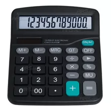 Calculadora De Mesa Comercial Escritório Loja Home Office Cor Preto